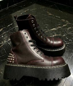 Chunky Y2K Platform Combat Boots