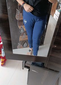HRX Navy Blue Athleisure Leggings