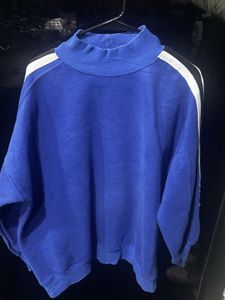 Blue &amp; White Striped Sweatshirt