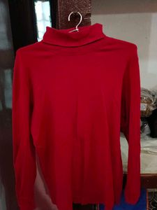 Red Turtleneck Sweater