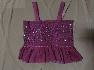 Stretchable Cute Pink Sleeveless Top