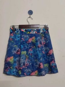 Vibrant Floral Mini Skirt