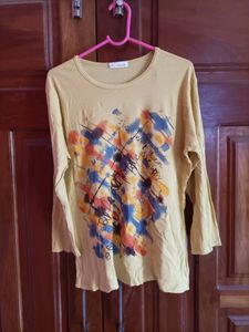 Abstract Graphic Print Long Sleeve Tee