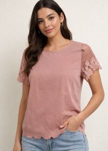 Chic Lace Sleeve Top