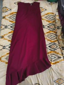 Burgundy Midi Dress
