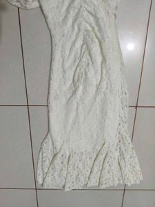 Lace White Mini Dress