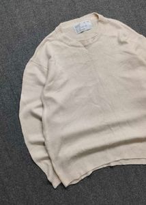 Men's Cream Knit Sweater
