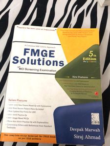 MEDICAL BOOK - FMGE Solutions 5th Edition
