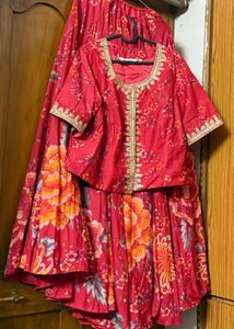 Floral Lehenga Set with Jacket