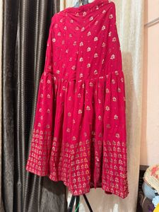 Elegant Red Kurta Set with Dupatta