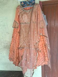 lehanga heavy flared set