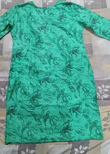 New Green Floral Print Kurta