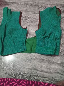 Combo Silk Striched Blouse, Size 30