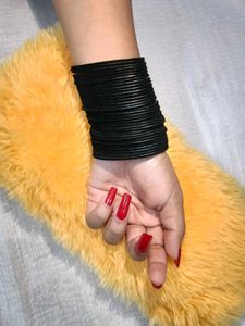 Black velvet Bangles