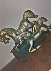 Vintage Metal Horse Showpiece