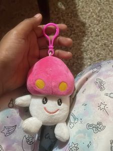 Cute Mushroom Plush Keychain