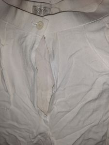 Korean Ladies Fashion White Trouser
