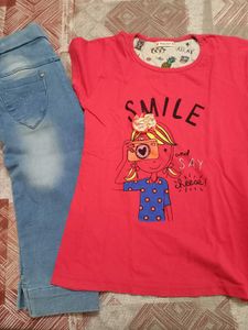 Girls' Jeans and Tops Bundle