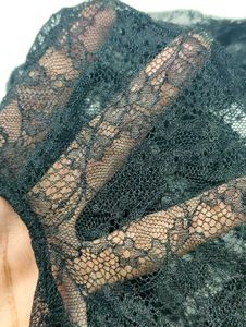 Black Lace ZARA Turtleneck Long Sleeved Top