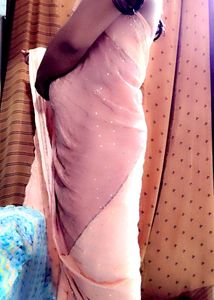 Soft Satin Saree Fully Work