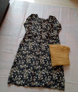 Floral Print Kurti with Pants