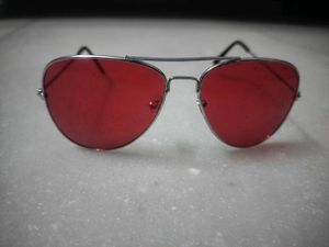 Red Aviator Sunglasses