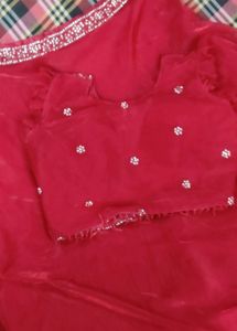 mehroon Embroidered Lehenga Choli