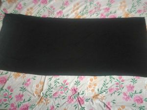 Elegant Black Abaya Dress with stole