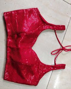 Sparkling Red Sequin Blouse