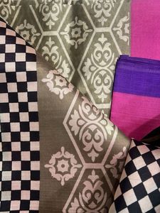 Silk Blend Saree - Purple &amp; Pink