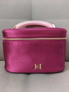 carolina herrera la bomba Chic Pink Makeup Bag