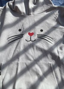 Cute Cat Face Hoodie