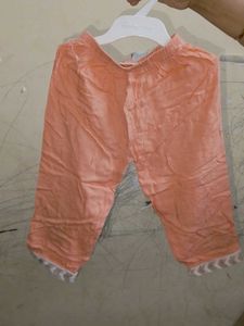 Peach Kurti with Intricate Embellishments