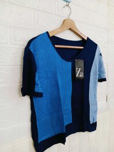 Stylish Color-Block Knit Top