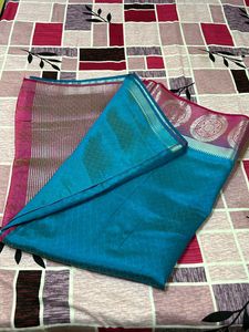 Stunning Blue Kanjivaram Art Silk Saree