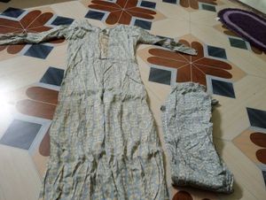 Daily Use Kurta With Pant Slim Ladies Girls Set