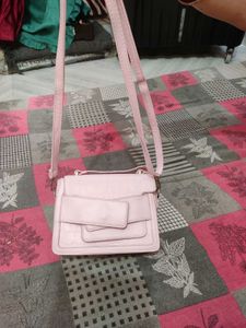 Chic Pink Croc Embossed Crossbody Bag