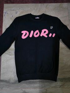 Dior x Kaws Black Logo Sweatshirt Size M