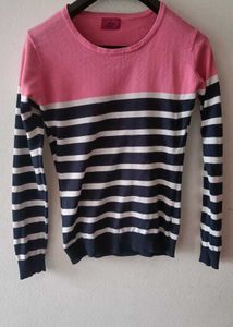 Cute Striped Pullover Sweater