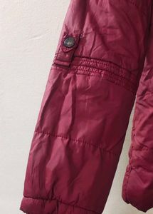 Maroon Quilted Winter Jacket