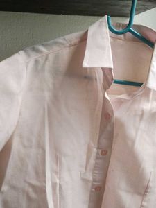 Chic Light Pink Button-Up Shirt