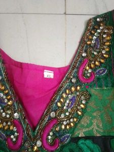 Elegant Pink Anarkali Kurta Set