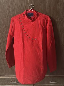 Red Grand Men's Kurta