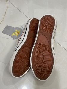 Cream Canvas Sneakers