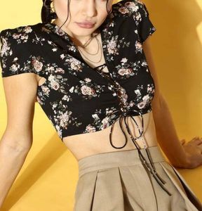 Floral Print Crop Top