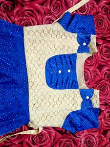 Cute Blue Polka Dot Dress