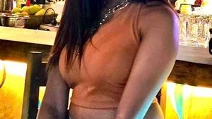 Brown halter top
