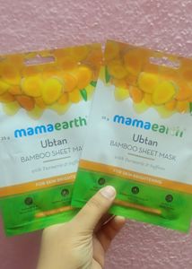 200 Only😙🌸Mamaearth Combo Of 2⃣ Sheet Masks