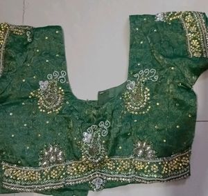 Bridal Green Haritage Heavy Silk Saree