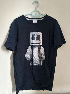 Women’s Navy Blue Marshmello Graphic Tee